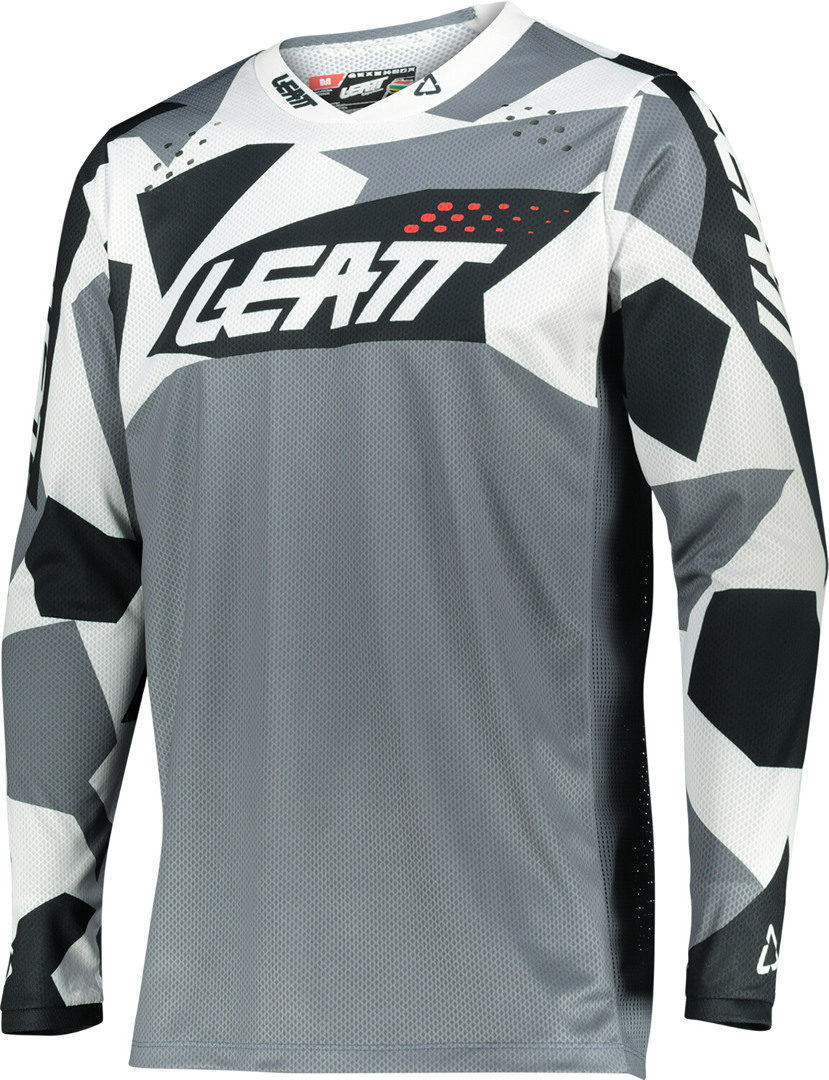 Leatt Moto 4.5 Lite Camo Maillot de Motocross - Negro Blanco (S)