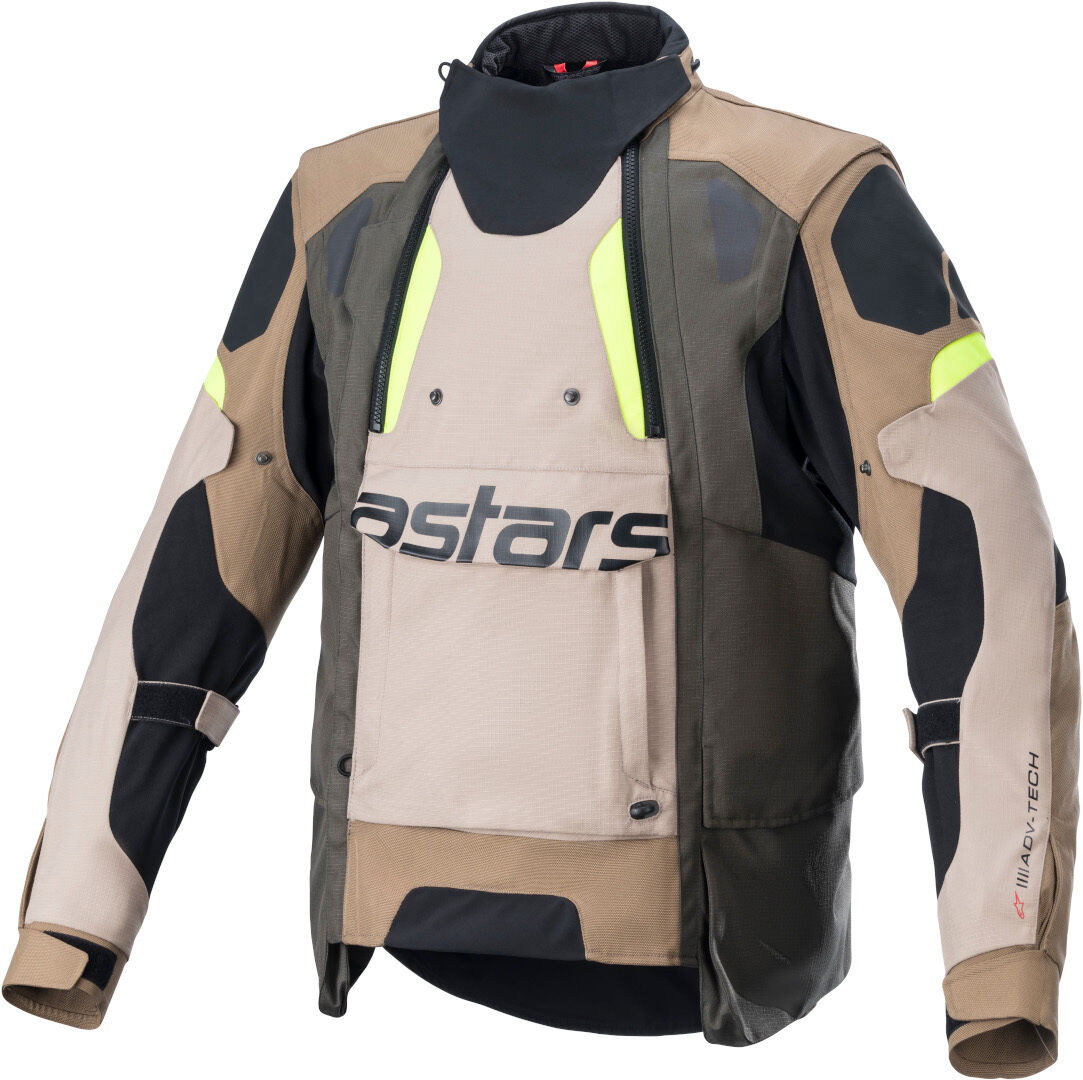 Alpinestars Halo Drystar Chaqueta textil de motocicleta - Verde Marrón (2XL)