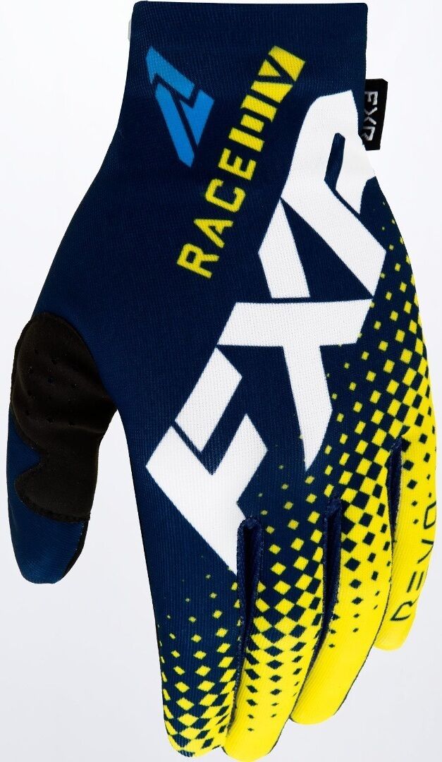 FXR Pro-Fit Air Colored Guantes de motocross - Azul Amarillo (2XL)