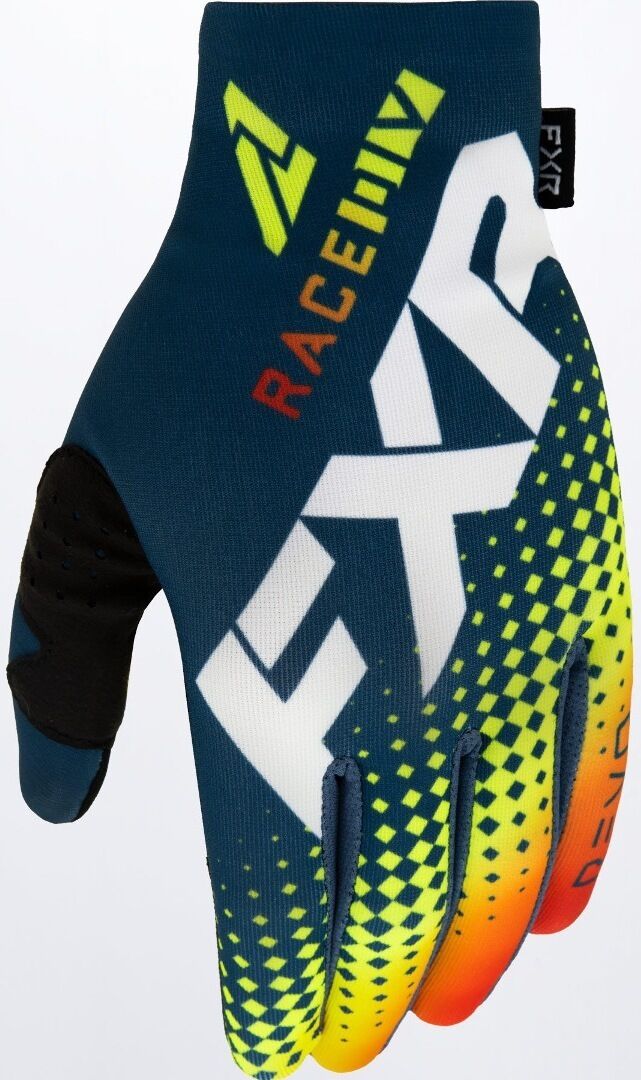 FXR Pro-Fit Air Colored Guantes de motocross - Azul Naranja (S)