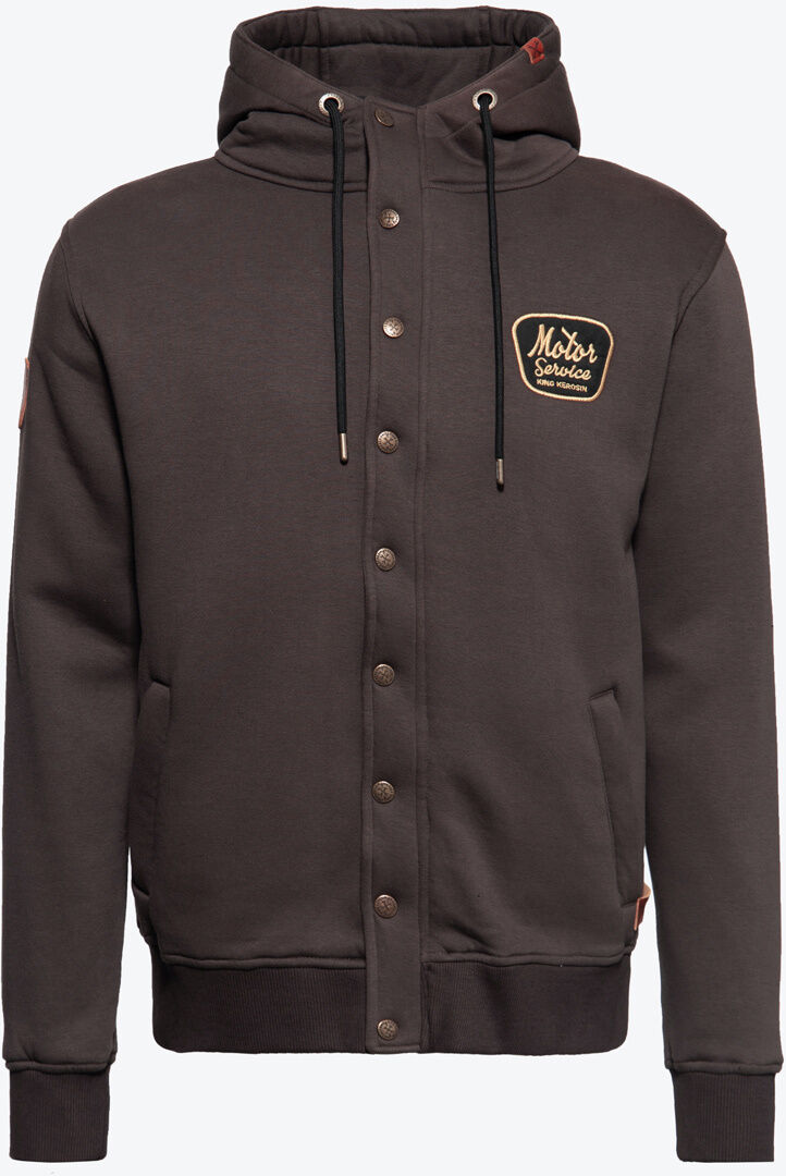 King Kerosin Detroit Motor Service Adventure Chaqueta - Marrón (2XL)