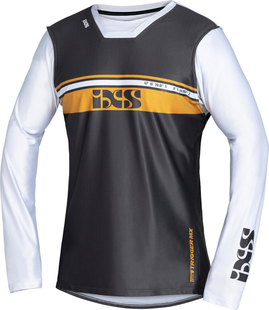 IXS Trigger 2.0 Maillot de Motocross - Gris Blanco (XS)