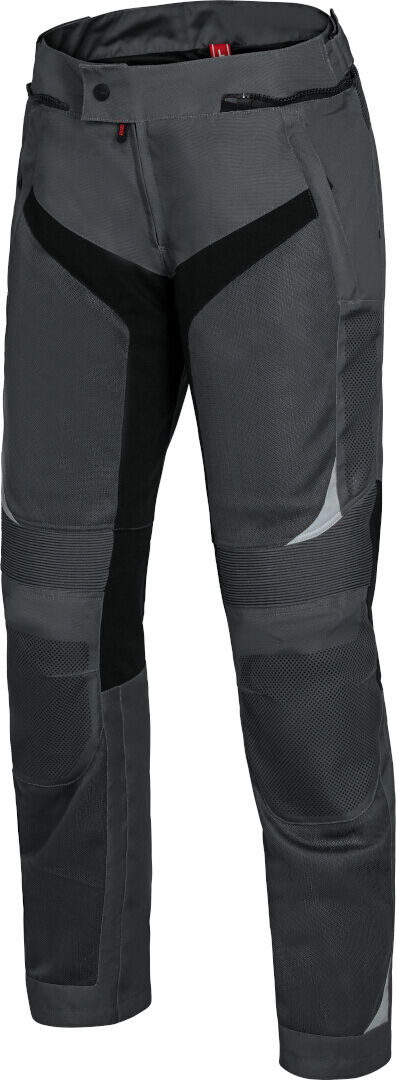 IXS Trigonis-Air Pantalones textiles para motocicleta - Negro Gris (5XL)