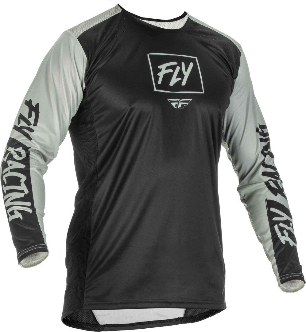 FLY Racing Lite Maillot de Motocross - Negro Gris (XL)