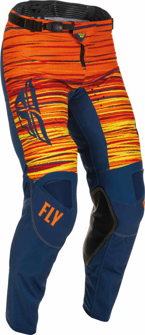 FLY Racing Kinetic Wave Pantalones de motocross - Azul Naranja (30)