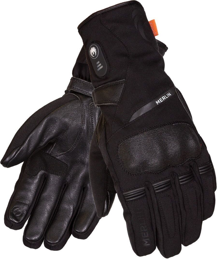 Merlin Summit Touring D3O Guantes de motocicleta calefactables - Negro (XL)