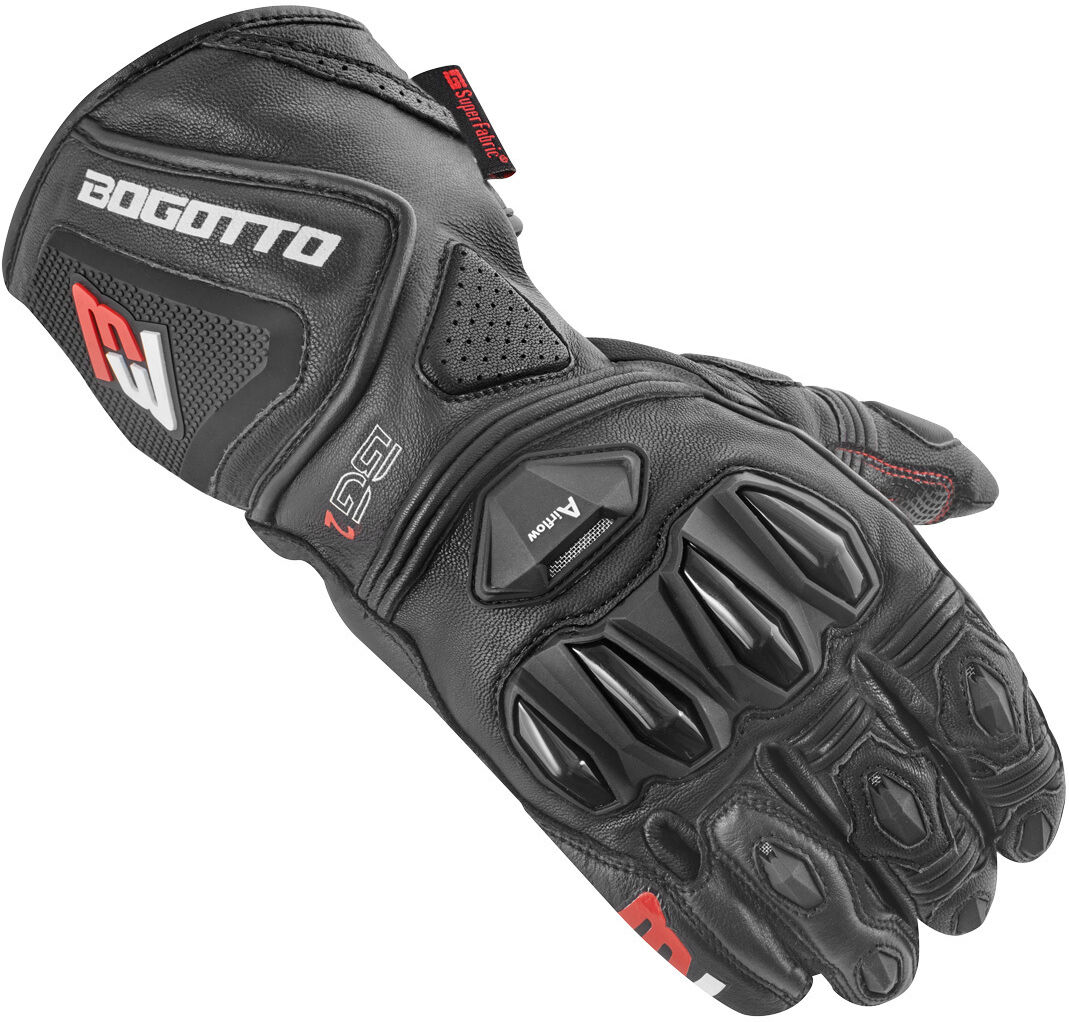 Bogotto Monza Guantes de moto perforados - Negro (XL)