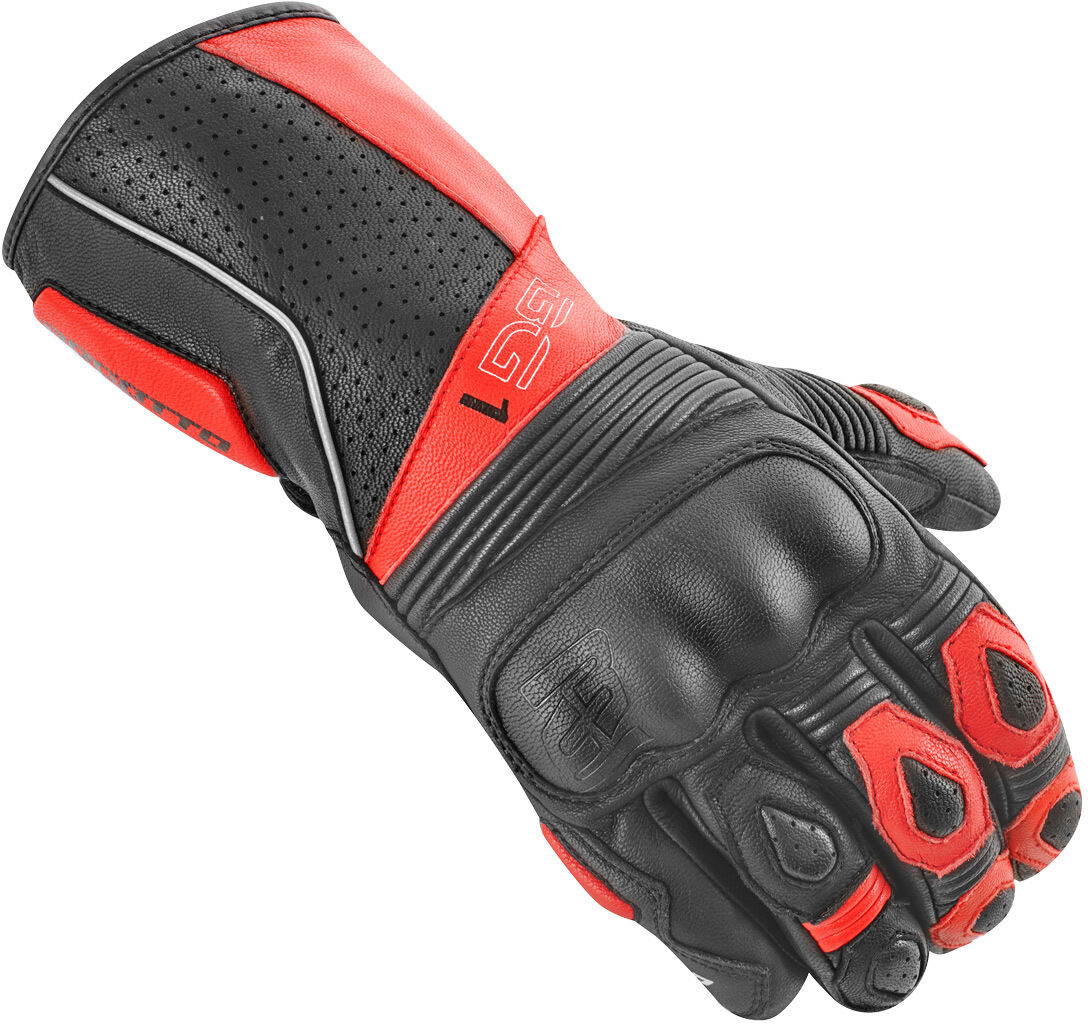 Bogotto Sprint Guantes de motocicleta perforados - Negro Rojo (M)