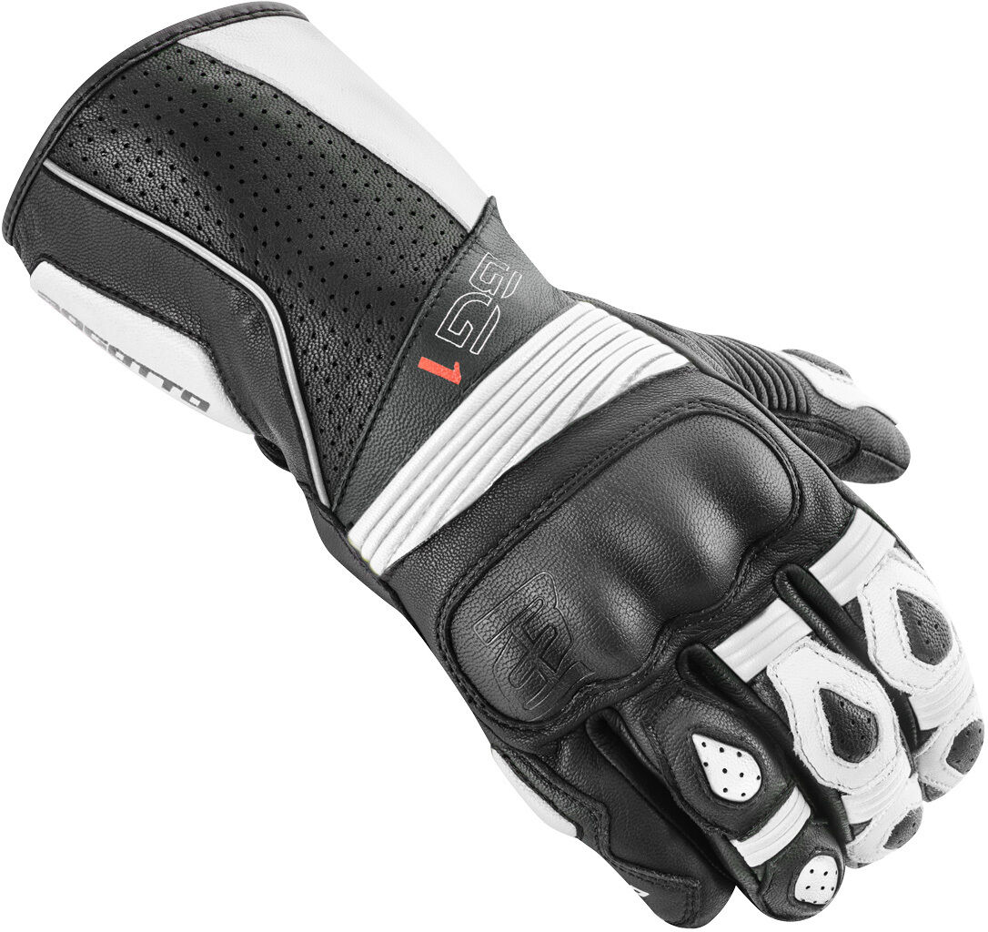 Bogotto Sprint Guantes de motocicleta perforados - Negro Blanco (M)