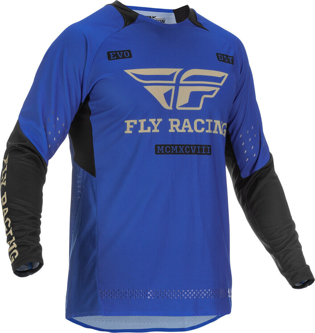 FLY Racing Evolution Maillot de Motocross - Negro Azul (L)