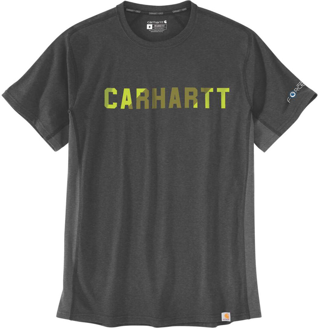 Carhartt Force Flex Block Logo Camiseta - Gris (M)