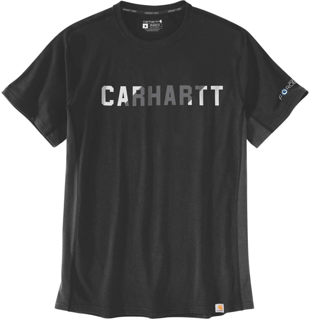 Carhartt Force Flex Block Logo Camiseta - Negro (S)