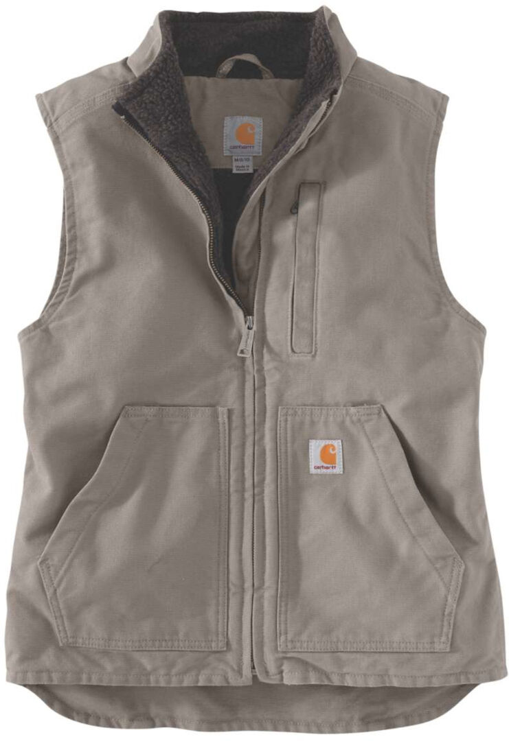 Carhartt Sherpa Lined Mock Neck Chaleco de dama - Gris (XS)