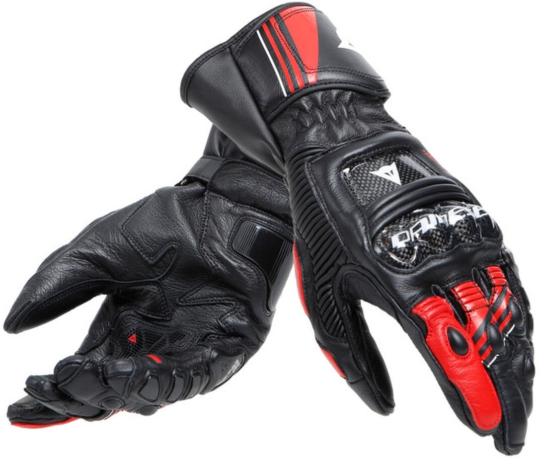 Dainese Druid 4 Guantes de motocicleta - Negro Blanco Rojo (3XL)