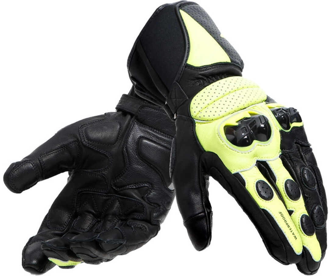 Dainese Impeto D-Dry Guantes de motocicleta impermeables - Negro Amarillo (XS)