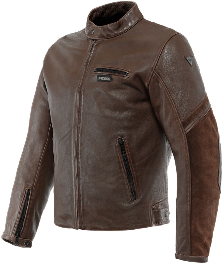 Dainese Merak Chaqueta de cuero para motocicleta - Marrón (52)