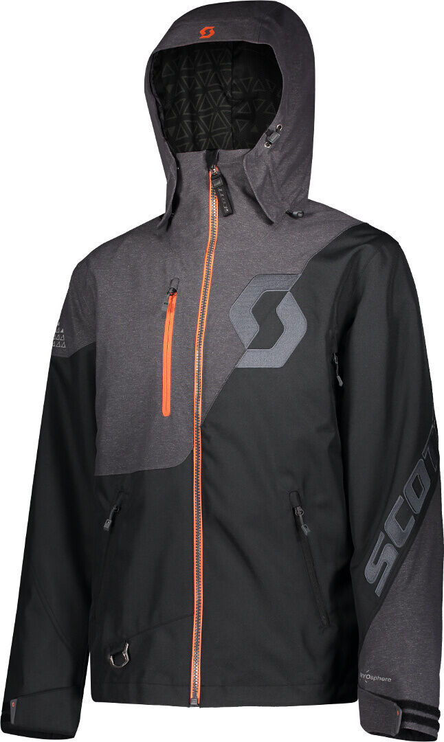 Scott Move Dryo Chaqueta para moto de nieve - Negro Gris (XS)