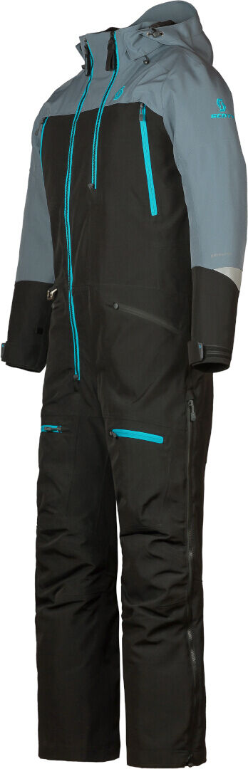 Scott Roop Dryo Ladies One Piece Traje de moto de nieve de una pieza - Negro Azul (M)