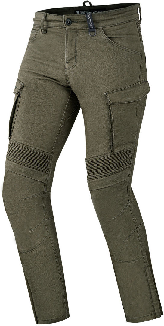 SHIMA Giro 2.0 Pantalones textiles de motocicleta - Verde Marrón (38)