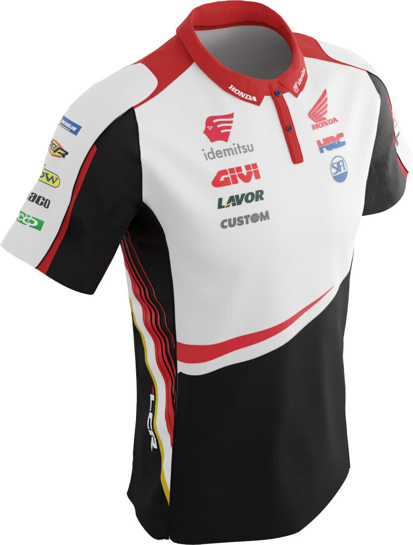 Ixon Honda LCR GP Replica Polo - Negro Blanco Rojo (XL)