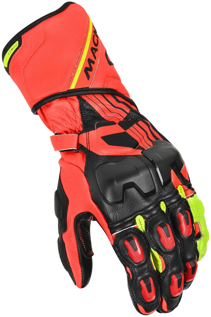 Macna Powertrack Guantes de moto - Negro Rojo (3XL)