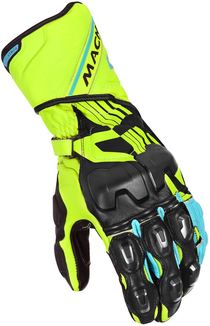 Macna Powertrack Guantes de moto - Negro Amarillo (3XL)