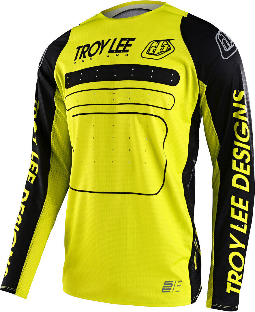 Lee SE Pro Drop In Maillot de Motocross - Negro Amarillo