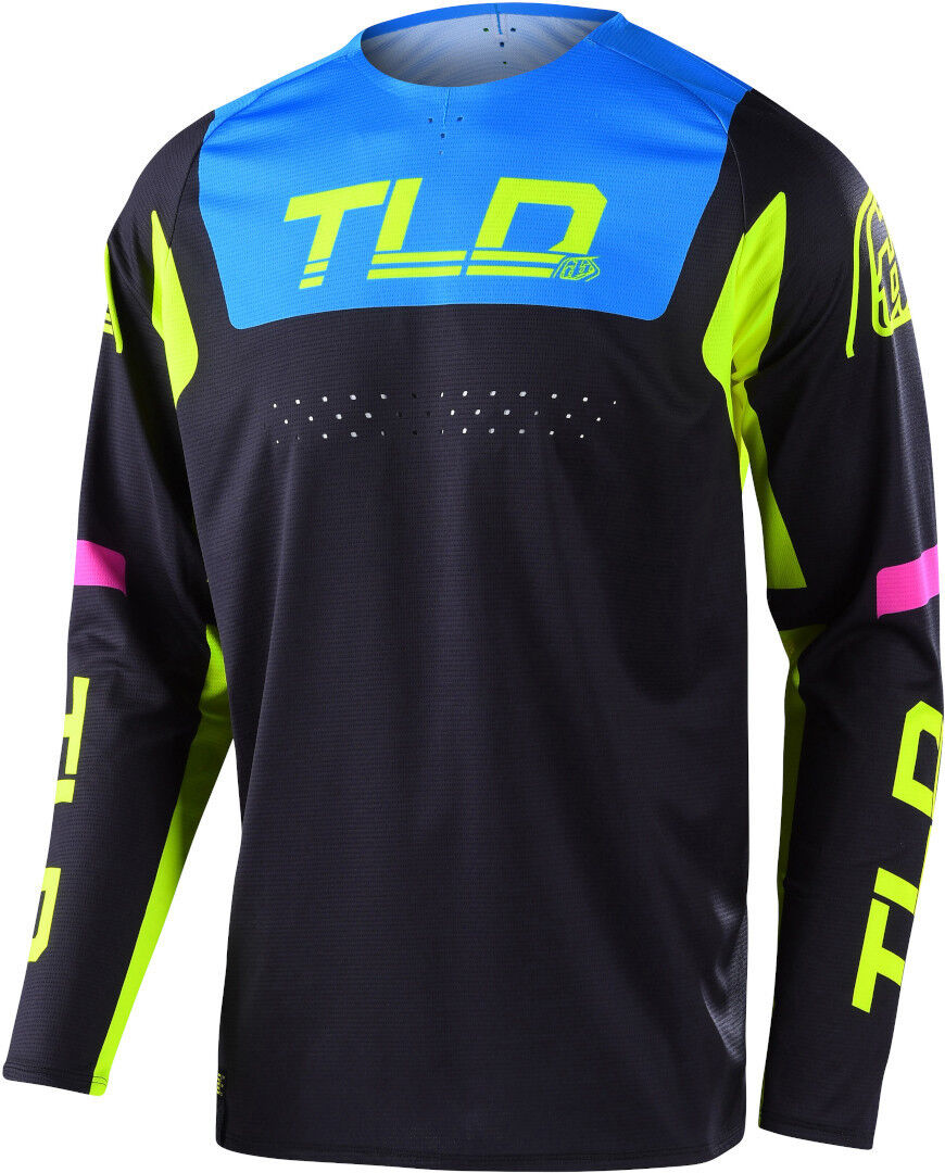 Lee SE Pro Fractura Maillot de Motocross - Negro Amarillo