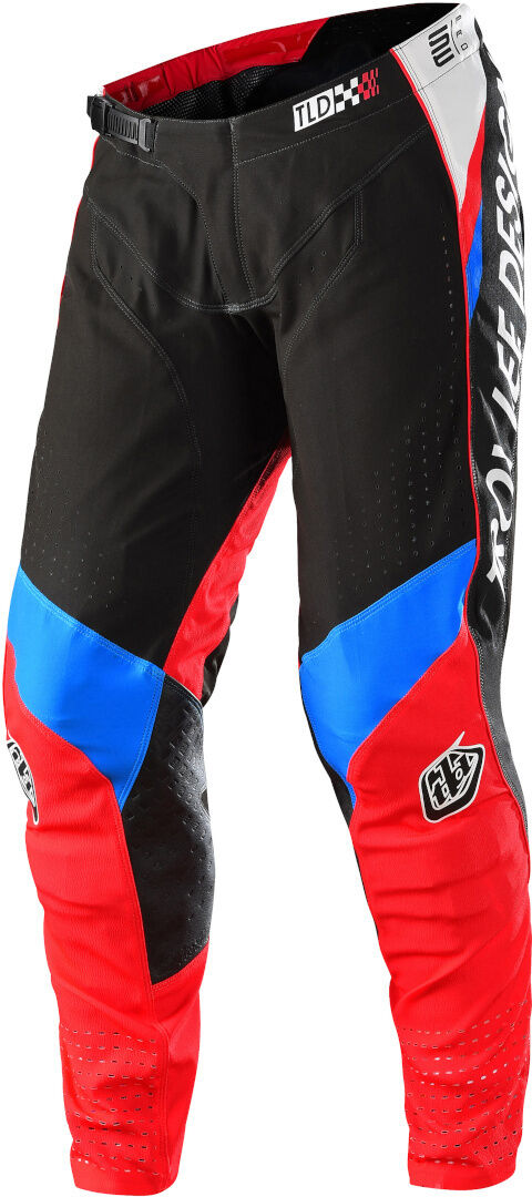 Lee SE Pro Drop In Pantalones de motocross - Negro Rojo Azul (36)