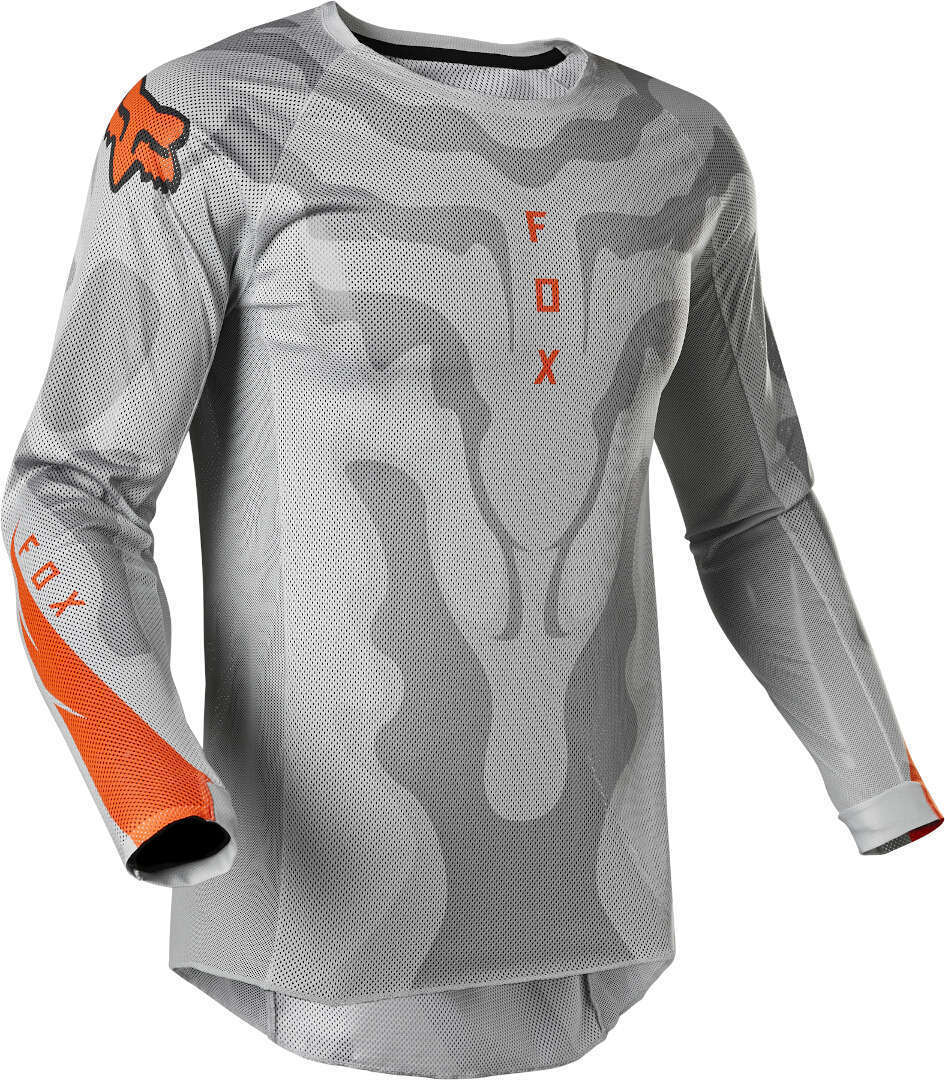 Fox Airline Exo Maillot de Motocross - Gris Naranja (S)