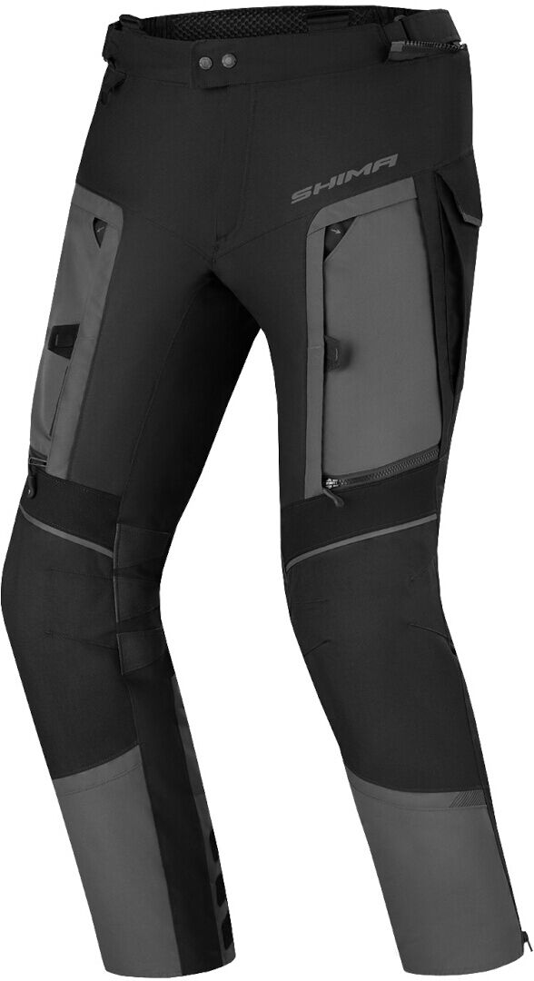 SHIMA Hero 2.0 Pantalones textiles impermeables para motocicletas - Negro Gris (S)