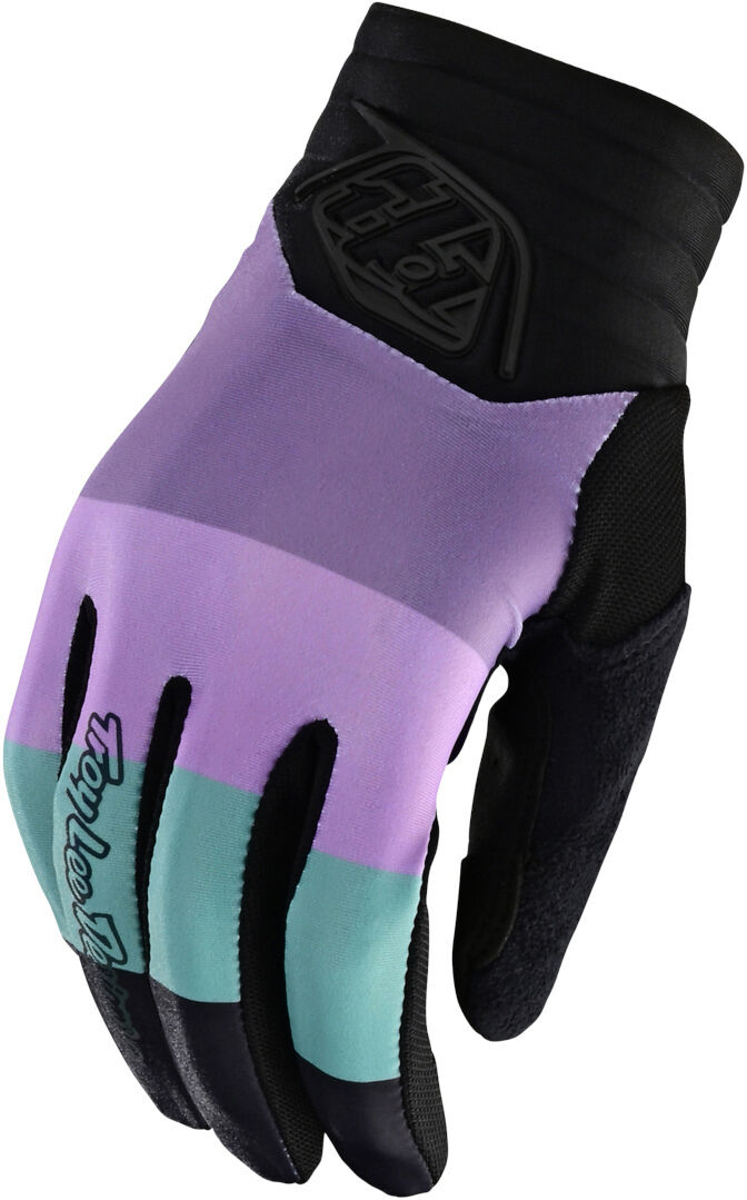 Lee Luxe Rugby Guantes de Motocross para Damas - Negro Lila (S)