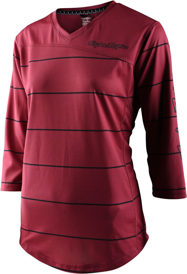 Lee Mischief Pinstripe Jersey de bicicleta para damas - Rojo (L)