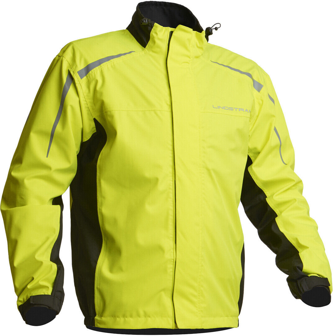 Lindstrands DW+ Chaqueta de lluvia - Negro Amarillo (S)