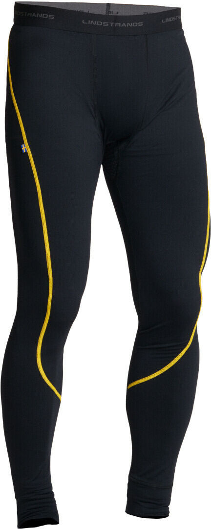 Lindstrands Dry Pantalones funcionales - Negro Amarillo (XS)