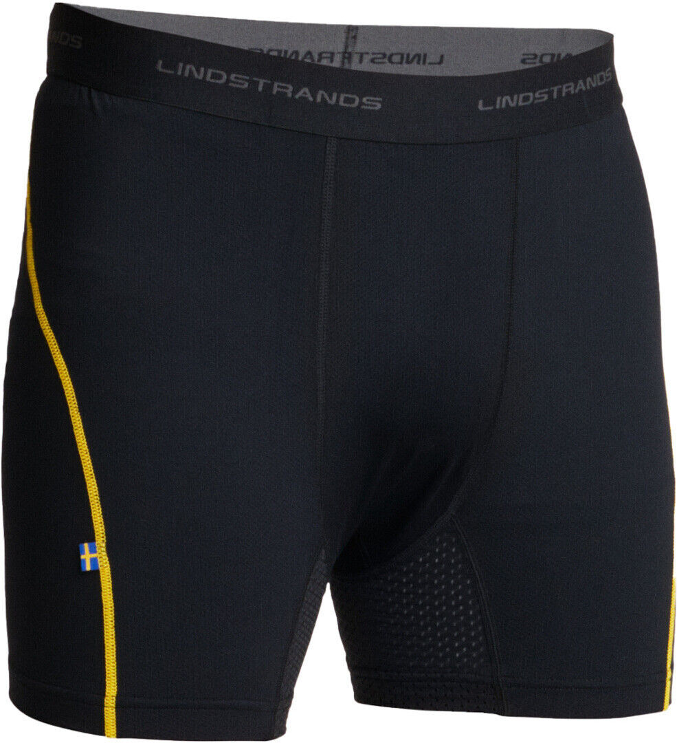 Lindstrands Dry Pantalones cortos funcionales - Negro Amarillo (L)