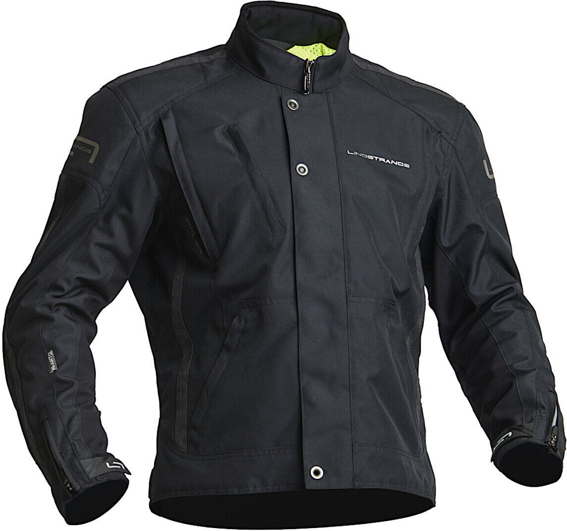 Lindstrands Zagreb Chaqueta textil impermeable para motocicleta - Negro (48)