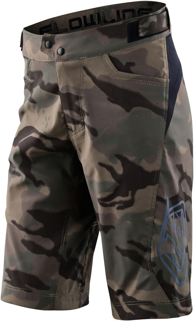 Lee Flowline Shell Spray Camo Pantalones cortos de bicicleta para jóvenes - Verde Multicolor (28)