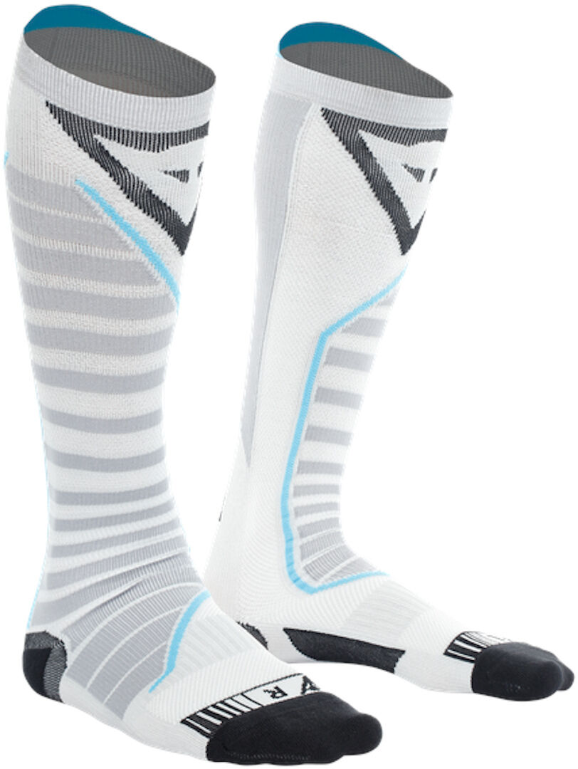 Dainese Dry Long Calcetines - Negro Blanco Azul (42 43 44)