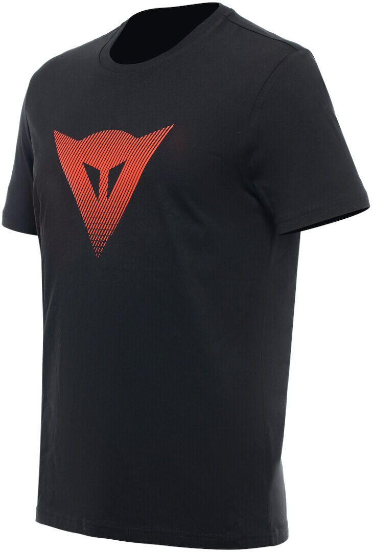 Dainese Logo Camiseta - Negro Rojo (XS)