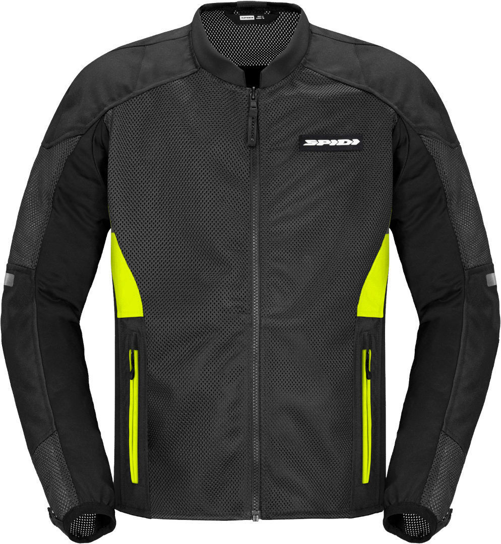 Spidi Super Net Chaqueta de motocicleta - Negro Amarillo (XL)