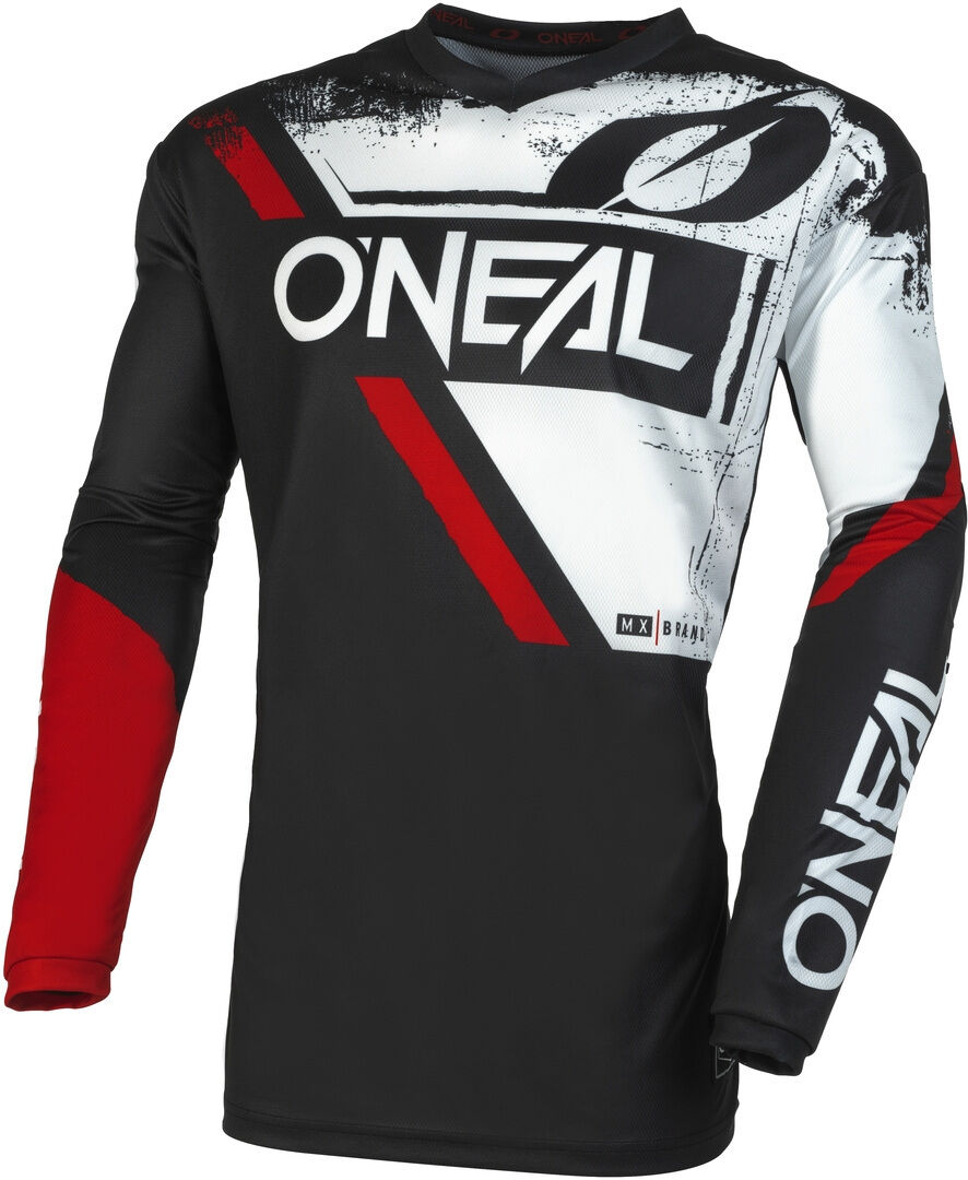 Oneal Element Shocker Maillot de Motocross - Negro Blanco (2XL)