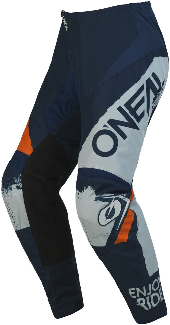 Oneal Element Shocker Pantalones de motocross - Azul Naranja (30)
