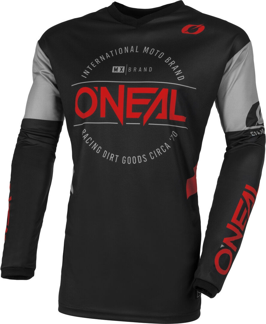 Oneal Element Brand Maillot de Motocross - Negro Rojo