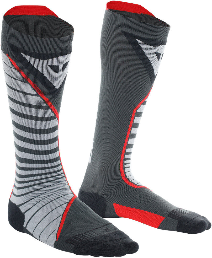 Dainese Thermo Long Calcetines - Gris Rojo (42 43 44)