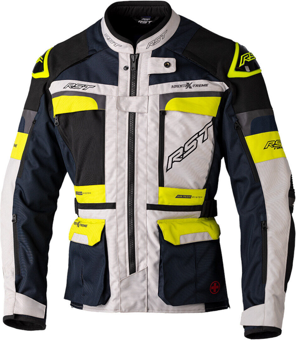 RST Pro Series Adventure-Xtreme Chaqueta textil de motocicleta - Negro Amarillo (L)