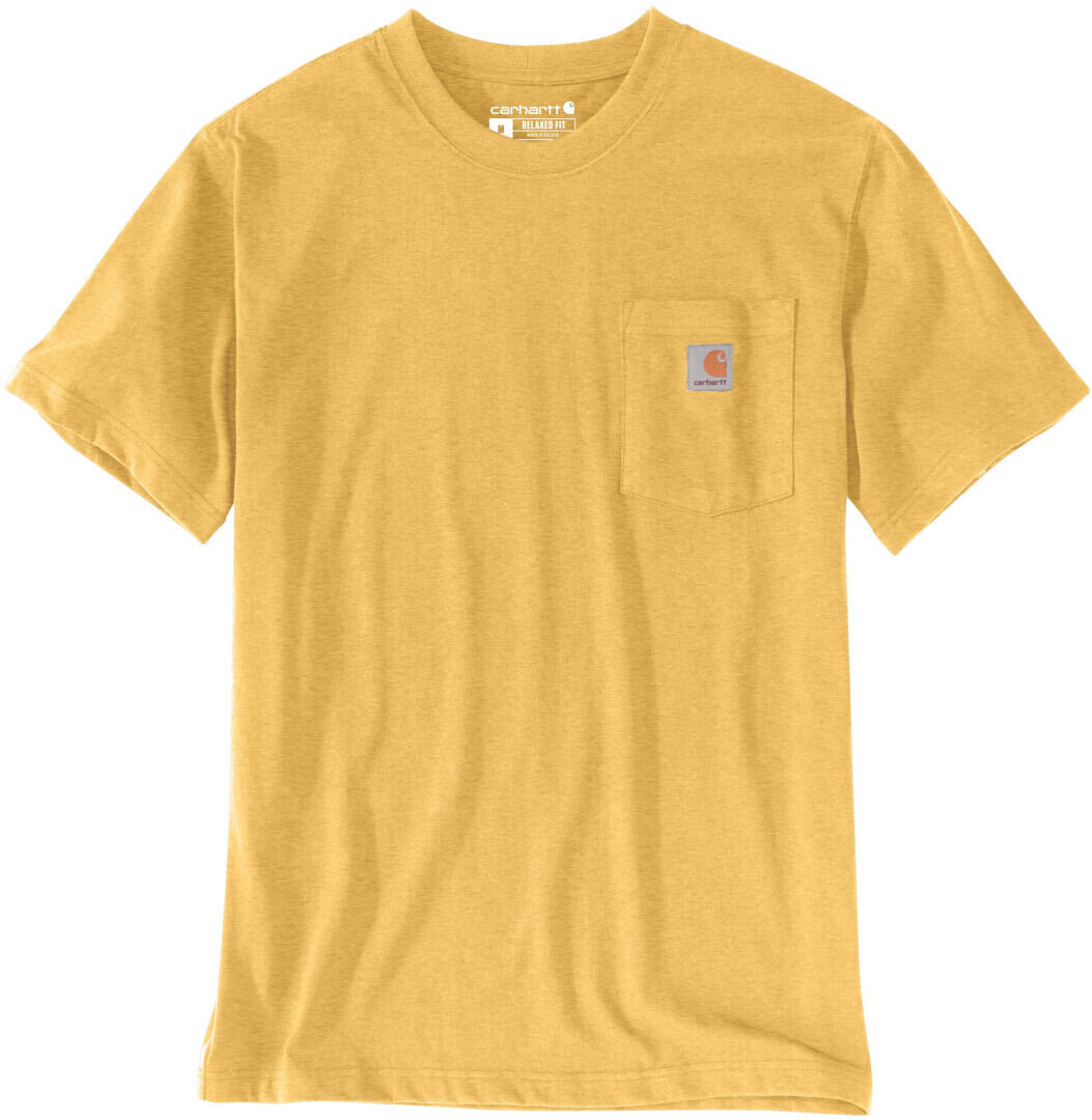 Carhartt Relaxed Fit Heavyweight K87 Pocket Camiseta - Amarillo (M)