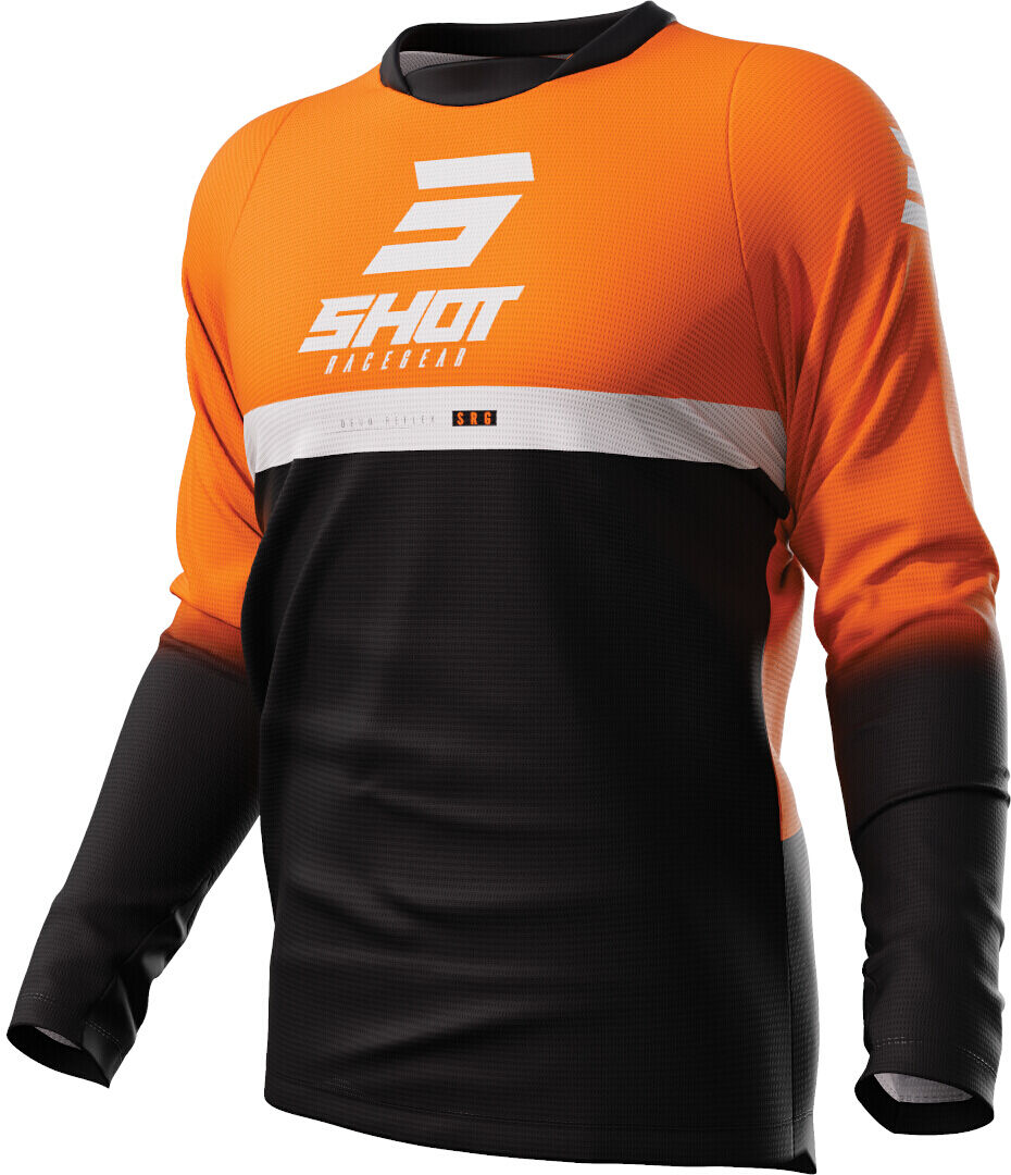 Shot Devo Reflex Maillot de Motocross - Negro Naranja (3XL)