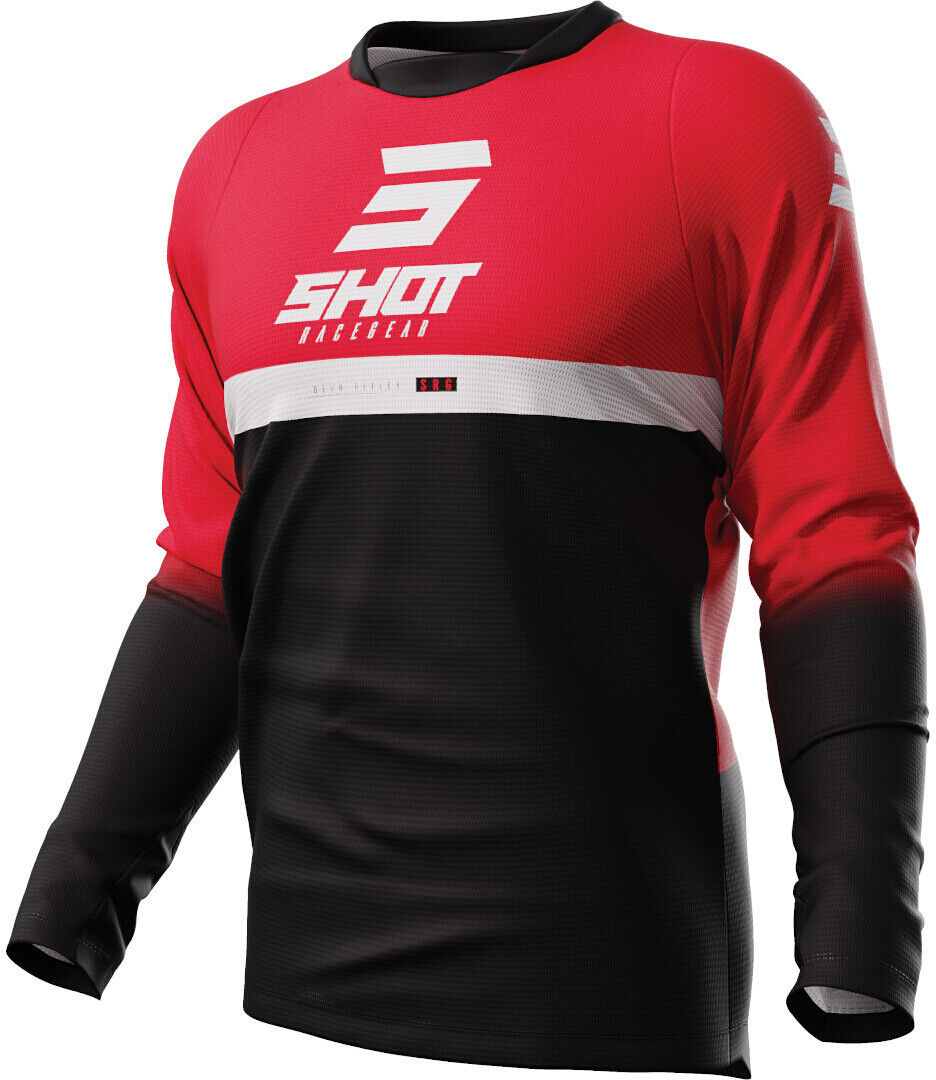 Shot Devo Reflex Maillot de Motocross - Negro Rojo