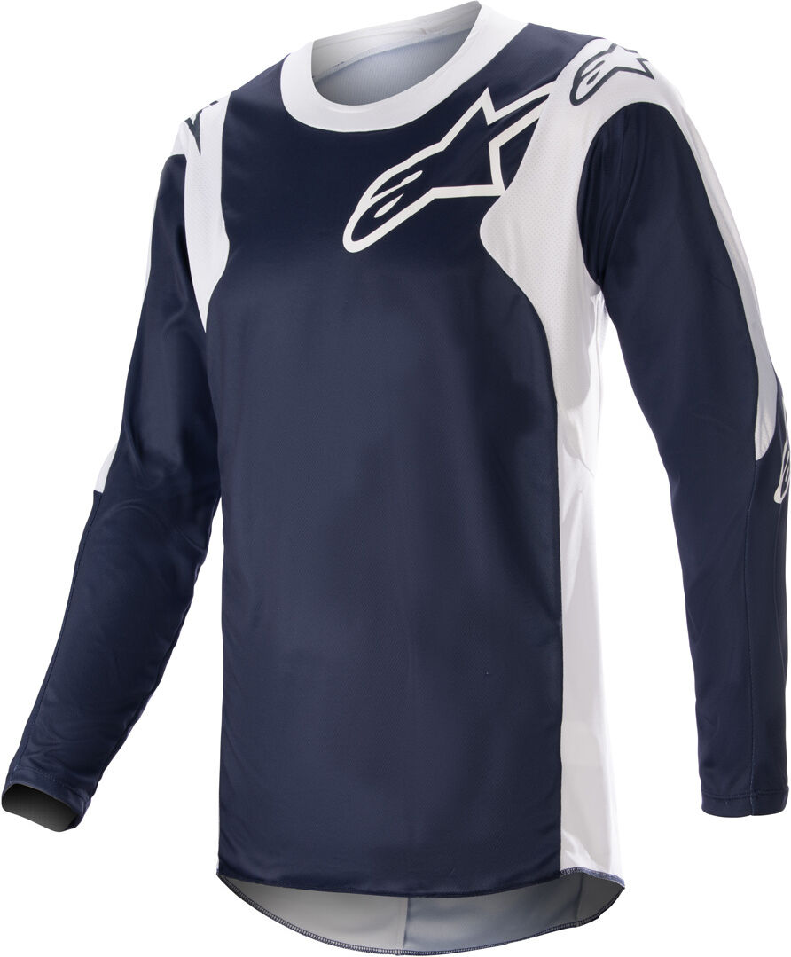 Alpinestars Racer Hoen Maillot de Motocross - Blanco Azul (L)